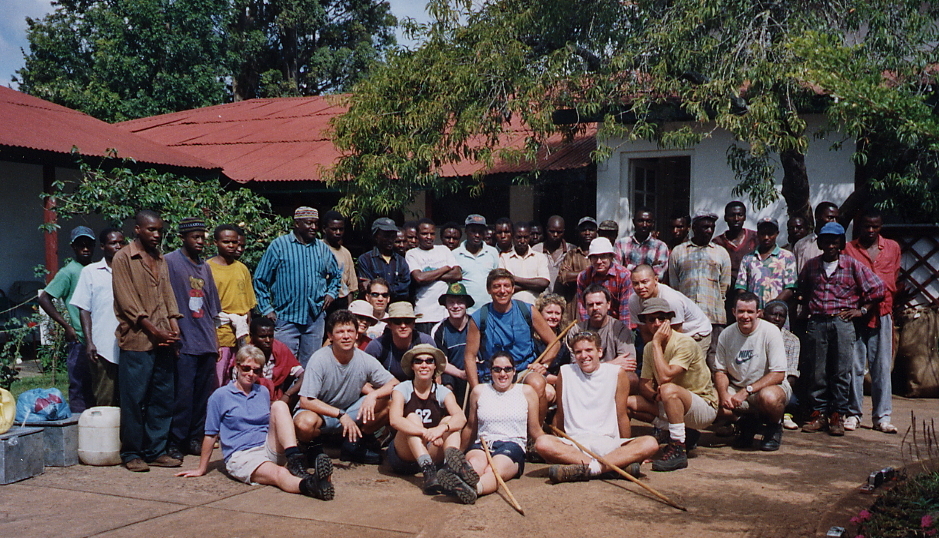 Group gathered before the climb