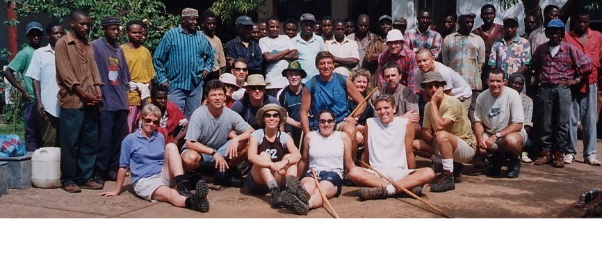 Group gathered before the climb